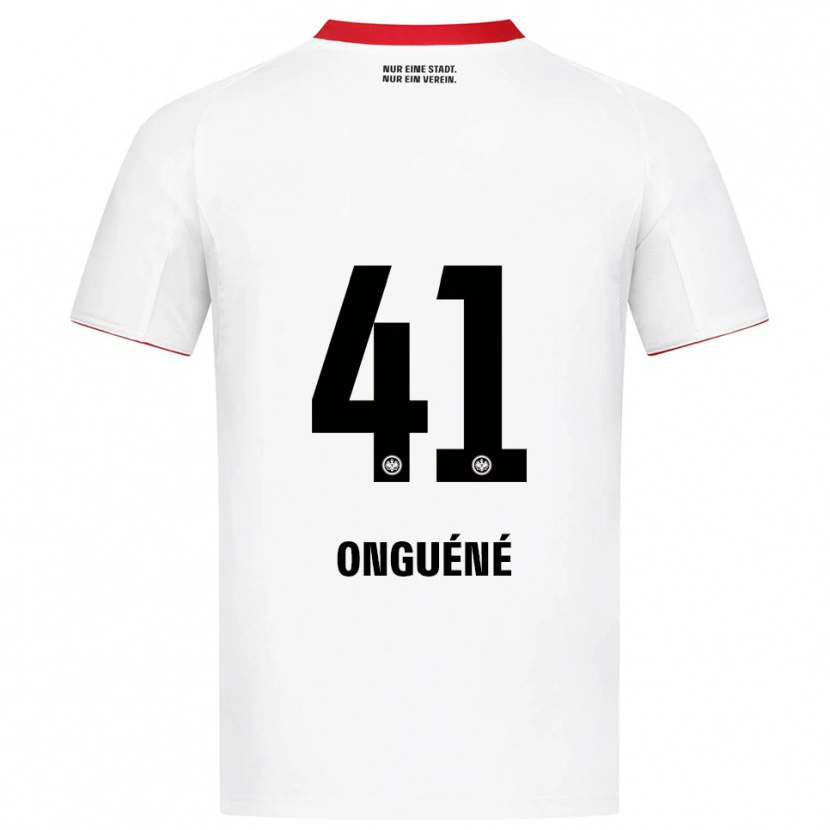 Danxen Homem Camisola Jérôme Onguéné #41 Branco Vermelho Alternativa 2025/26 Camisa Brasil
