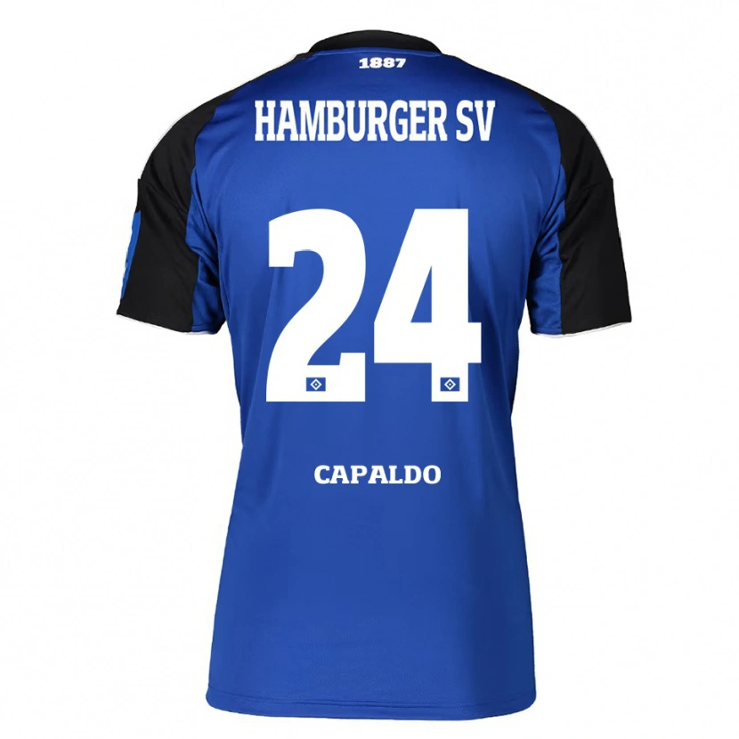 Danxen Homem Camisola Nicolás Capaldo #24 Azul Preto Alternativa 2025/26 Camisa Brasil