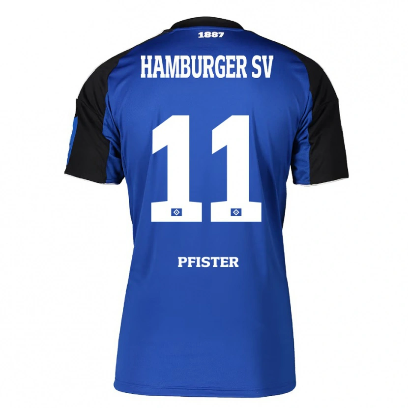 Danxen Homem Camisola Edward Pfister #11 Azul Preto Alternativa 2025/26 Camisa Brasil