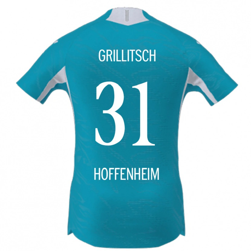 Danxen Homem Camisola Florian Grillitsch #31 Azul Celeste Alternativa 2025/26 Camisa Brasil
