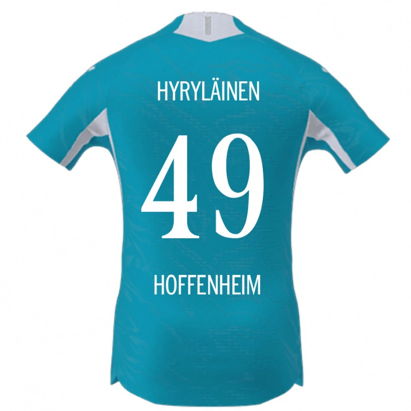 Danxen Homem Camisola Luka Hyryläinen #49 Azul Celeste Alternativa 2025/26 Camisa Brasil