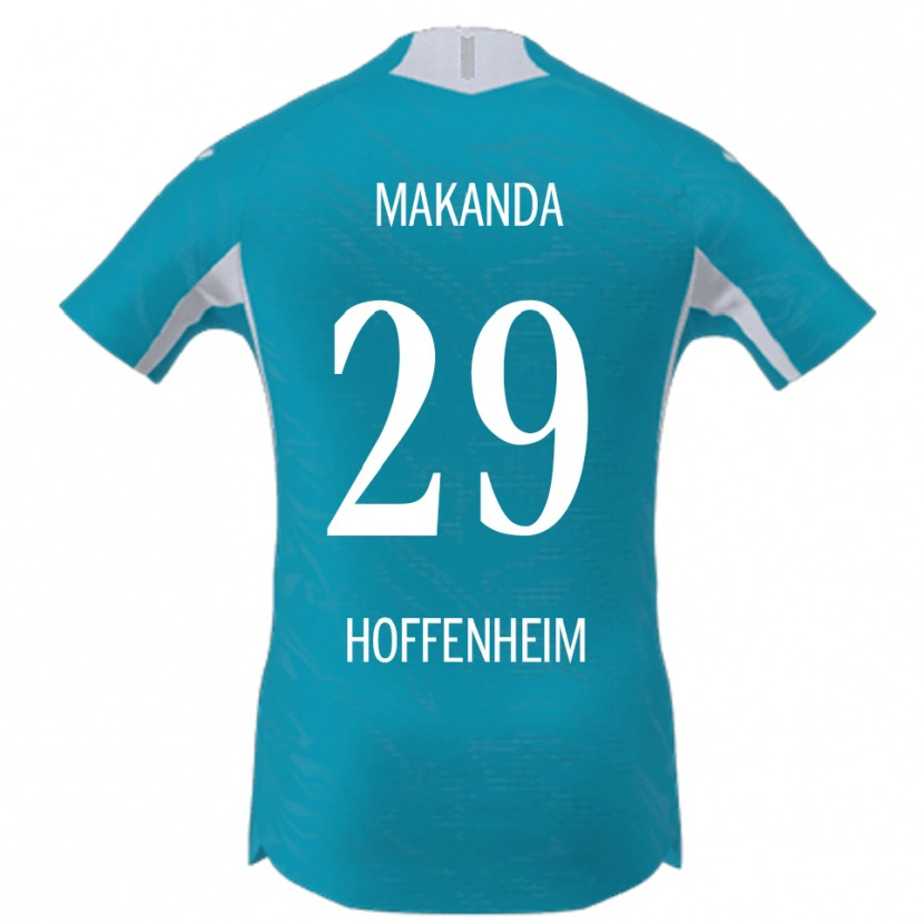 Danxen Homem Camisola Blessing Makanda #29 Azul Celeste Alternativa 2025/26 Camisa Brasil