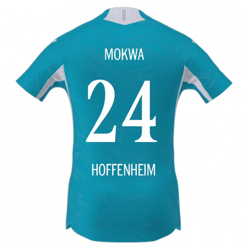 Danxen Homem Camisola David Mokwa #24 Azul Celeste Alternativa 2025/26 Camisa Brasil
