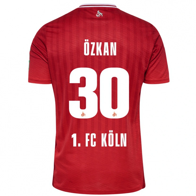 Danxen Homem Camisola Mikail Özkan #30 Vermelho Branco Alternativa 2025/26 Camisa Brasil