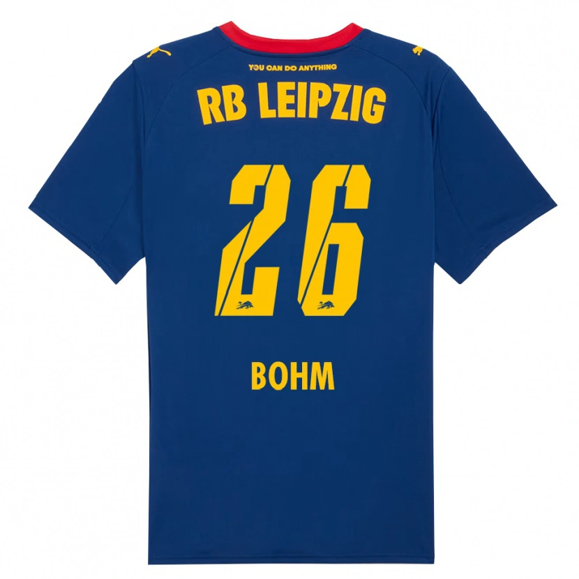 Danxen Homem Camisola Pepe Böhm #26 Marinho Vermelho Alternativa 2025/26 Camisa Brasil