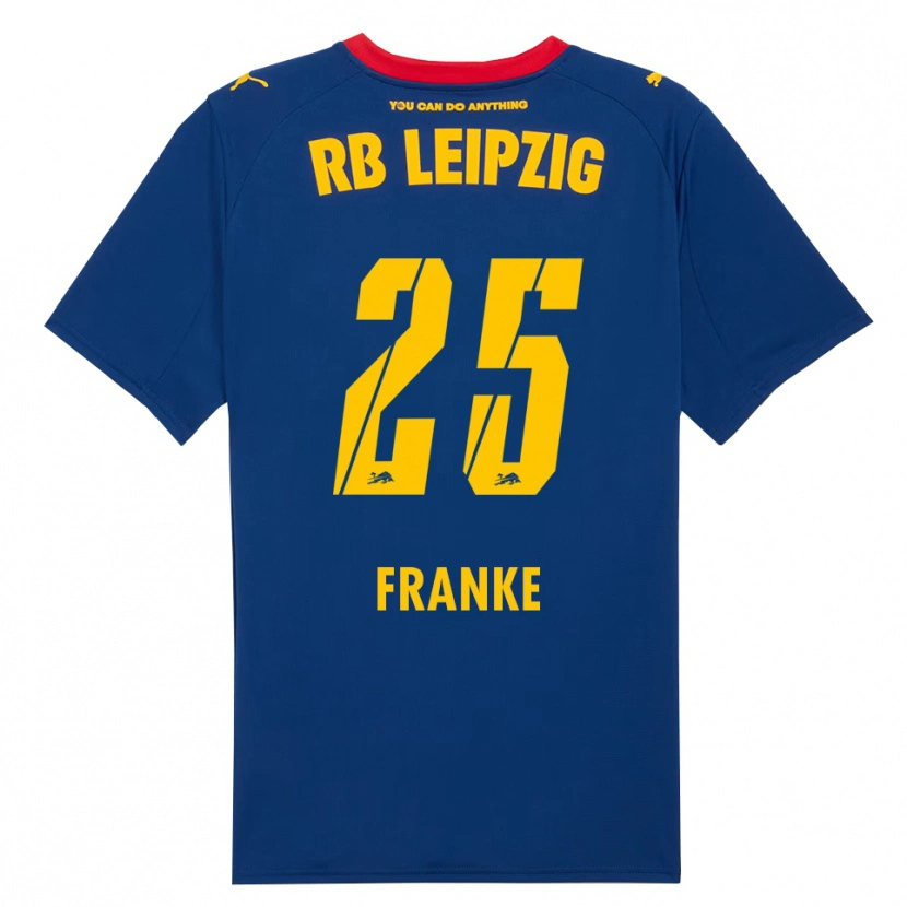 Danxen Homem Camisola Lenny Franke #25 Marinho Vermelho Alternativa 2025/26 Camisa Brasil