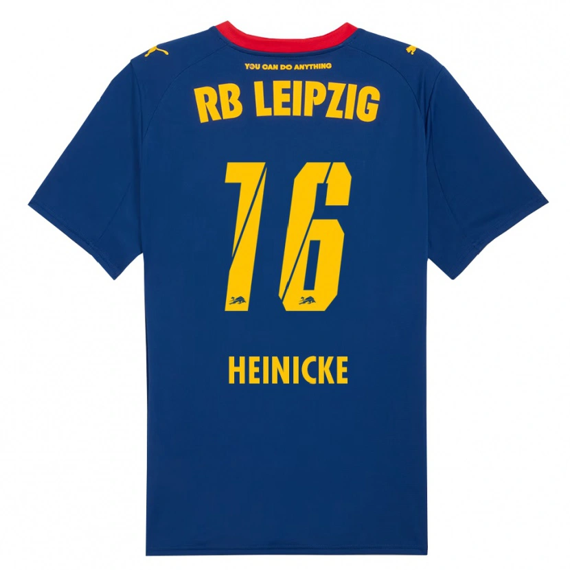 Danxen Homem Camisola Niklas Heinicke #16 Marinho Vermelho Alternativa 2025/26 Camisa Brasil