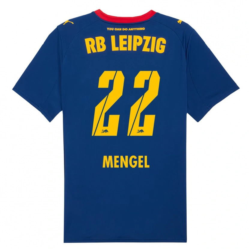 Danxen Homem Camisola Luca Mengel #22 Marinho Vermelho Alternativa 2025/26 Camisa Brasil