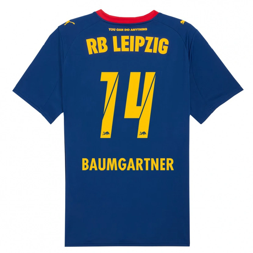 Danxen Homem Camisola Christoph Baumgartner #14 Marinho Vermelho Alternativa 2025/26 Camisa Brasil