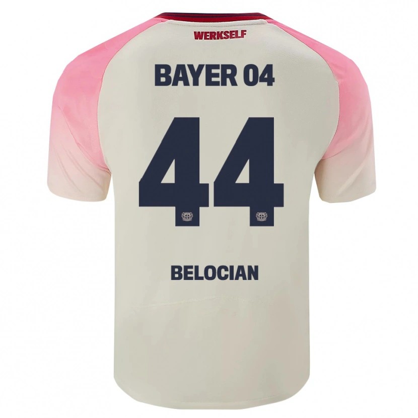 Danxen Homem Camisola Jeanuël Belocian #44 Rosa Branco Sujo Alternativa 2025/26 Camisa Brasil