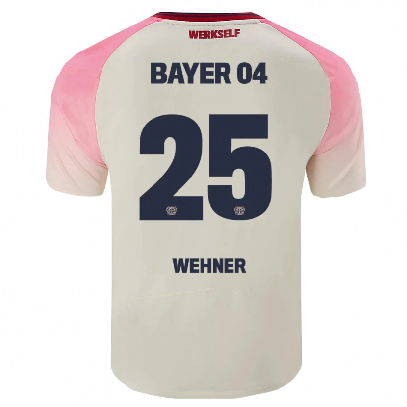Danxen Homem Camisola Luca Wehner #25 Rosa Branco Sujo Alternativa 2025/26 Camisa Brasil