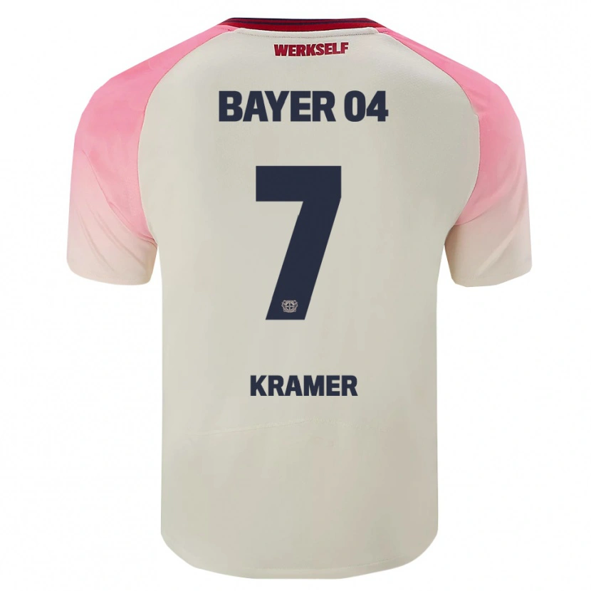 Danxen Homem Camisola Cornelia Kramer #7 Rosa Branco Sujo Alternativa 2025/26 Camisa Brasil