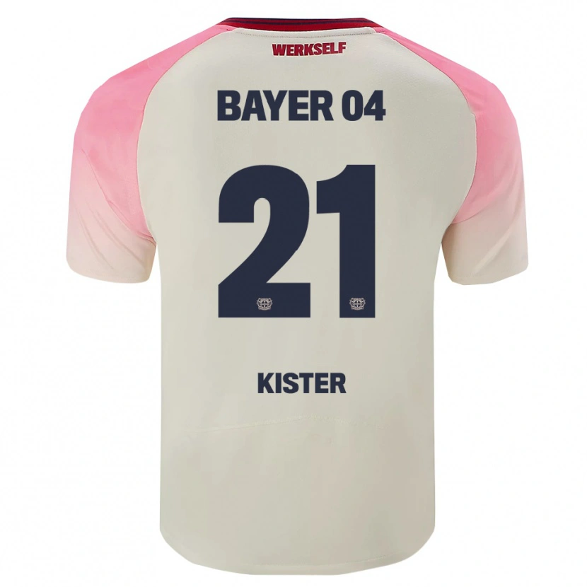 Danxen Homem Camisola Akim Kister #21 Rosa Branco Sujo Alternativa 2025/26 Camisa Brasil