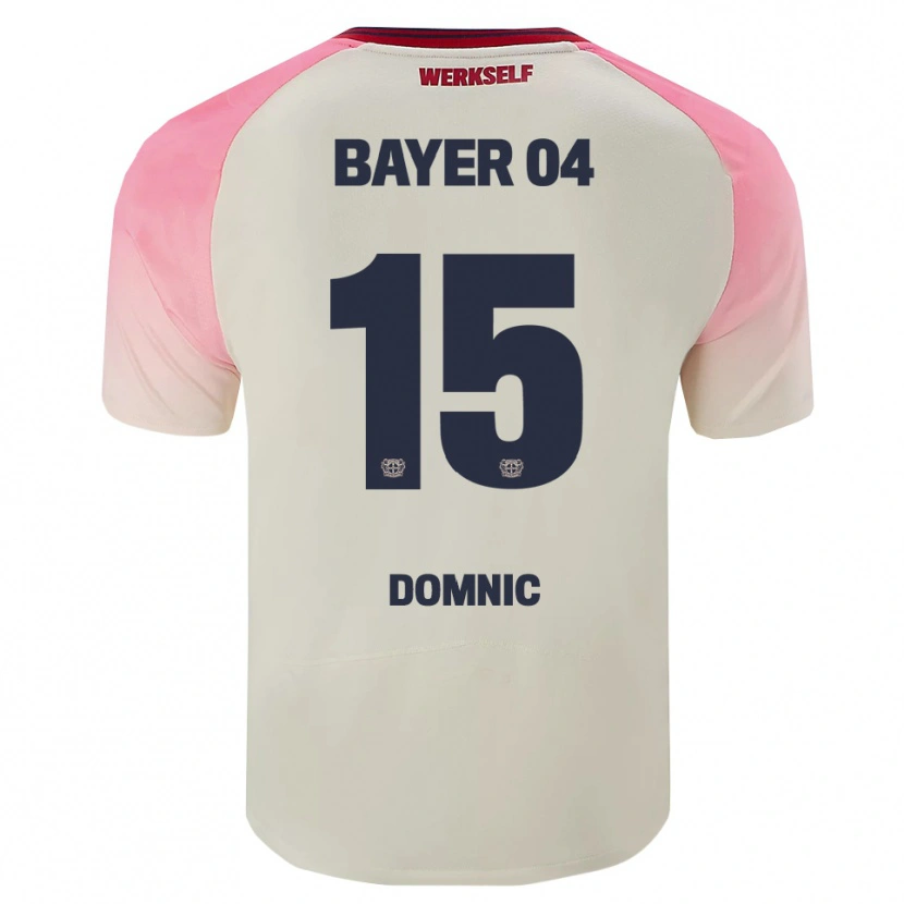 Danxen Homem Camisola Nebe-Sirak Domnic #15 Rosa Branco Sujo Alternativa 2025/26 Camisa Brasil