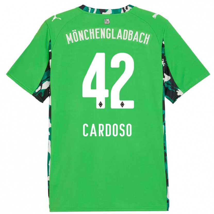 Danxen Homem Camisola Tiago Pereira Cardoso #42 Verde Preto Alternativa 2025/26 Camisa Brasil