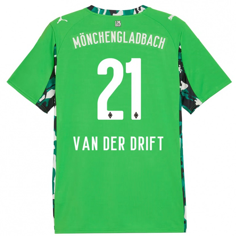 Danxen Homem Camisola Suus Van Der Drift #21 Verde Preto Alternativa 2025/26 Camisa Brasil