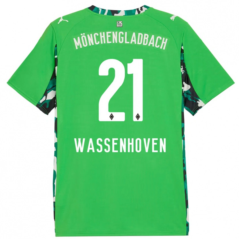 Danxen Homem Camisola Michelle Wassenhoven #21 Verde Preto Alternativa 2025/26 Camisa Brasil