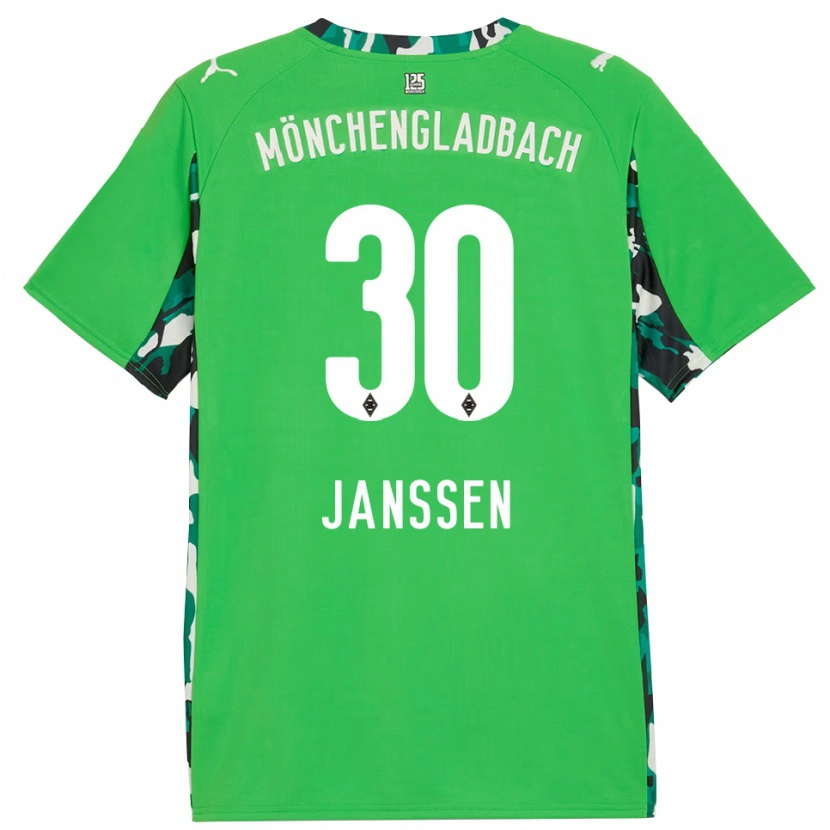Danxen Homem Camisola Annalena Janssen #30 Verde Preto Alternativa 2025/26 Camisa Brasil