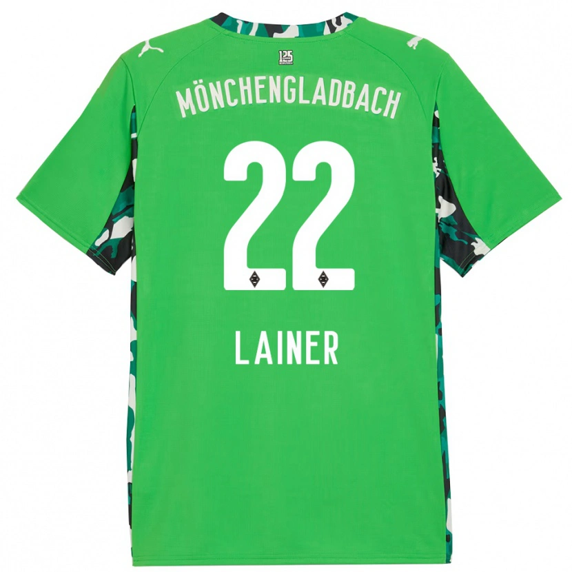 Danxen Homem Camisola Stefan Lainer #22 Verde Preto Alternativa 2025/26 Camisa Brasil