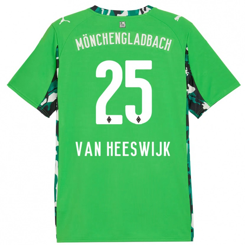 Danxen Homem Camisola Amber Van Heeswijk #25 Verde Preto Alternativa 2025/26 Camisa Brasil
