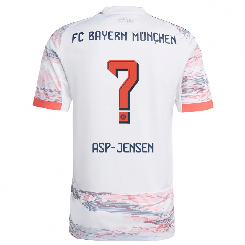 Danxen Homem Camisola Jonathan Asp-Jensen #0 Branco Cinza Alternativa 2025/26 Camisa Brasil