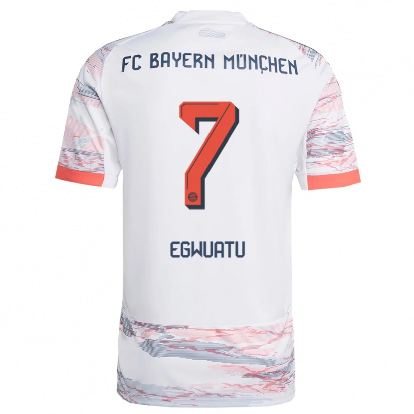 Danxen Homem Camisola Frank Egwuatu #7 Branco Cinza Alternativa 2025/26 Camisa Brasil