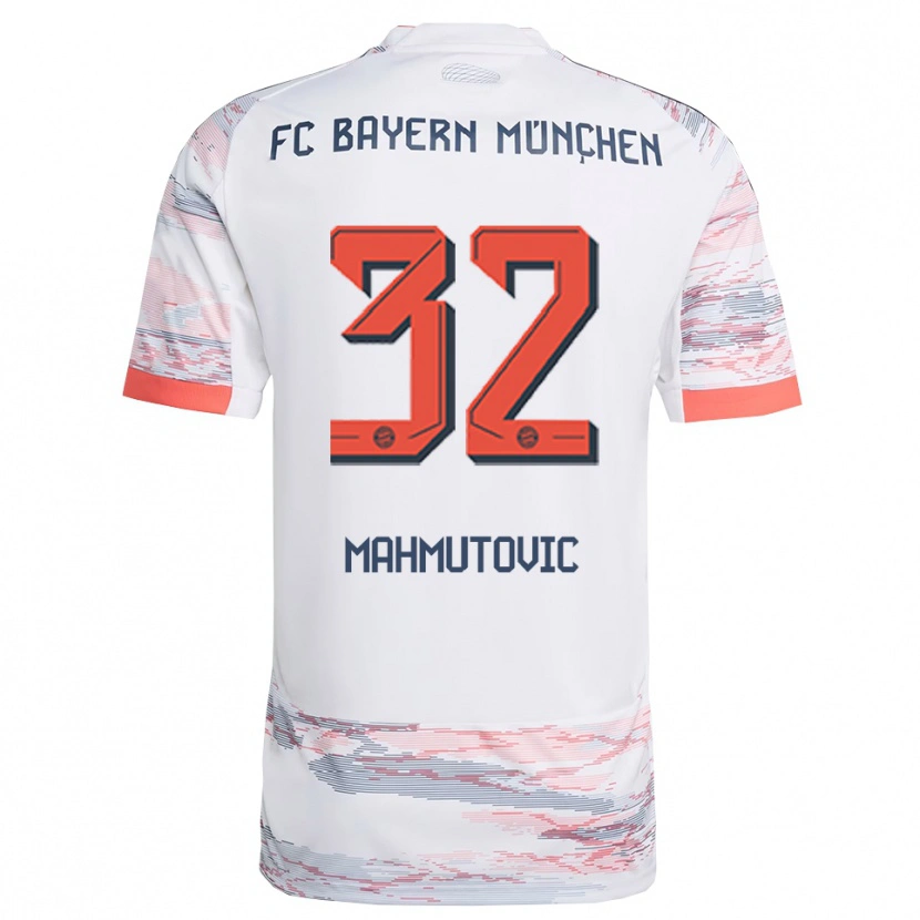 Danxen Homem Camisola Ena Mahmutovic #32 Branco Cinza Alternativa 2025/26 Camisa Brasil