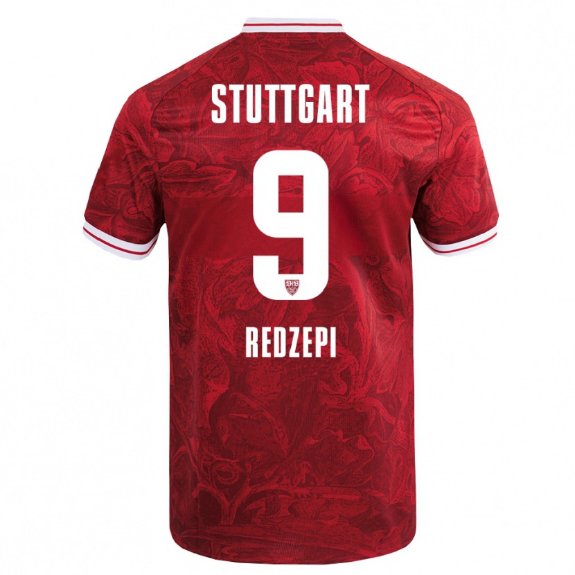 Danxen Homem Camisola Enis Redzepi #9 Vermelho Preto Alternativa 2025/26 Camisa Brasil