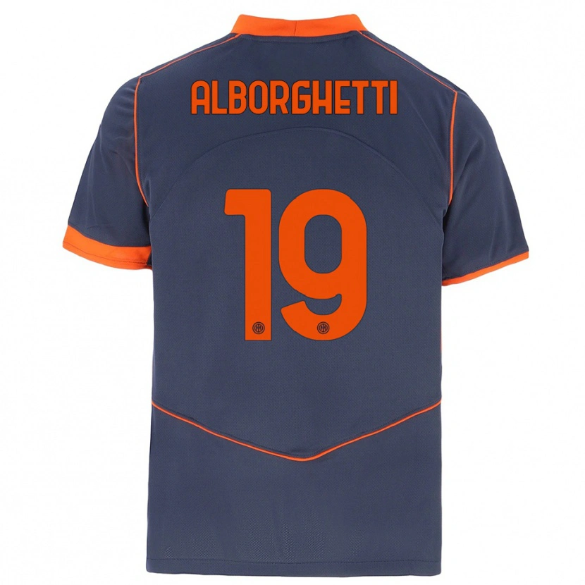 Danxen Homem Camisola Lisa Alborghetti #19 Cinza Laranja Terceiro 2025/26 Camisa Brasil