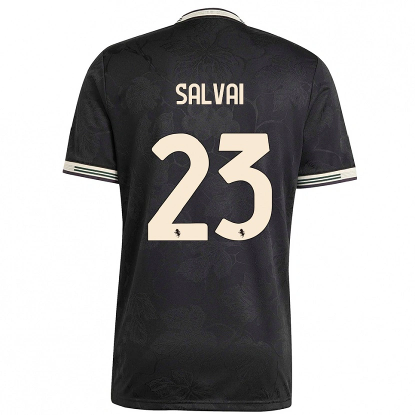 Danxen Homem Camisola Cecilia Salvai #23 Preto Branco Verde Terceiro 2025/26 Camisa Brasil