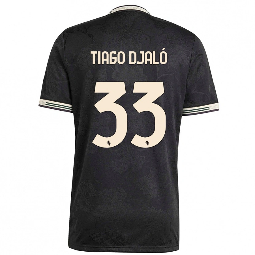 Danxen Homem Camisola Tiago Djaló #33 Preto Branco Verde Terceiro 2025/26 Camisa Brasil