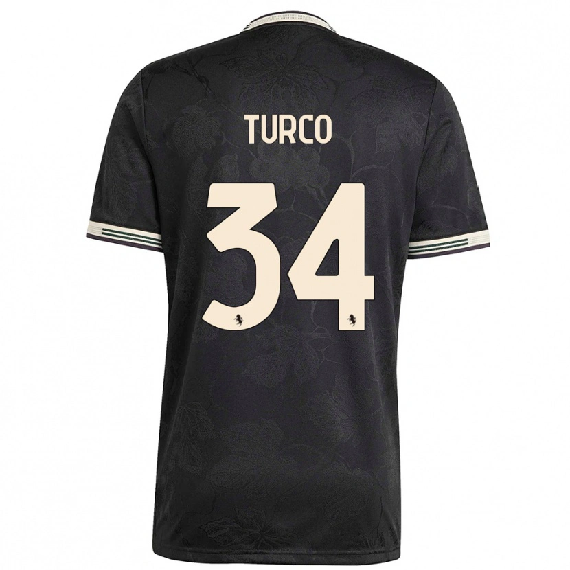 Danxen Homem Camisola Stefano Turco #34 Preto Branco Verde Terceiro 2025/26 Camisa Brasil