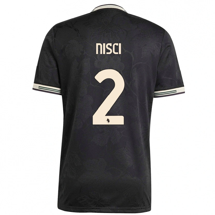 Danxen Homem Camisola Alessandro Nisci #2 Preto Branco Verde Terceiro 2025/26 Camisa Brasil