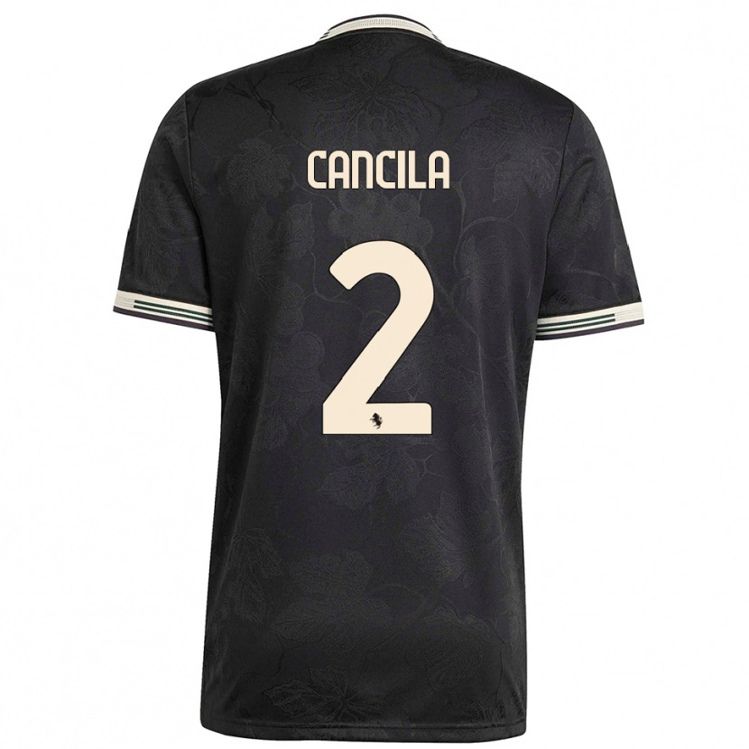 Danxen Homem Camisola Lorenzo Cancila #2 Preto Branco Verde Terceiro 2025/26 Camisa Brasil