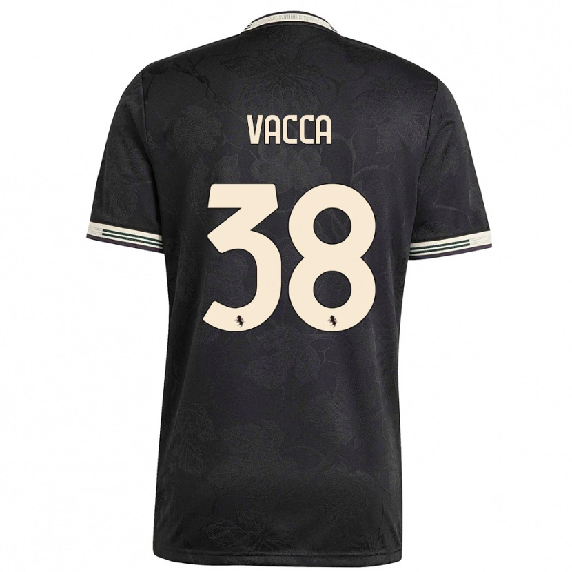 Danxen Homem Camisola Alessio Vacca #38 Preto Branco Verde Terceiro 2025/26 Camisa Brasil