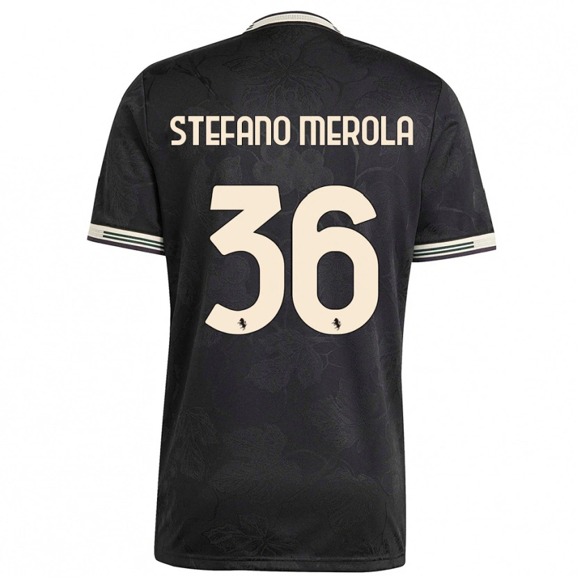 Danxen Homem Camisola Antonio Stefano Merola #36 Preto Branco Verde Terceiro 2025/26 Camisa Brasil