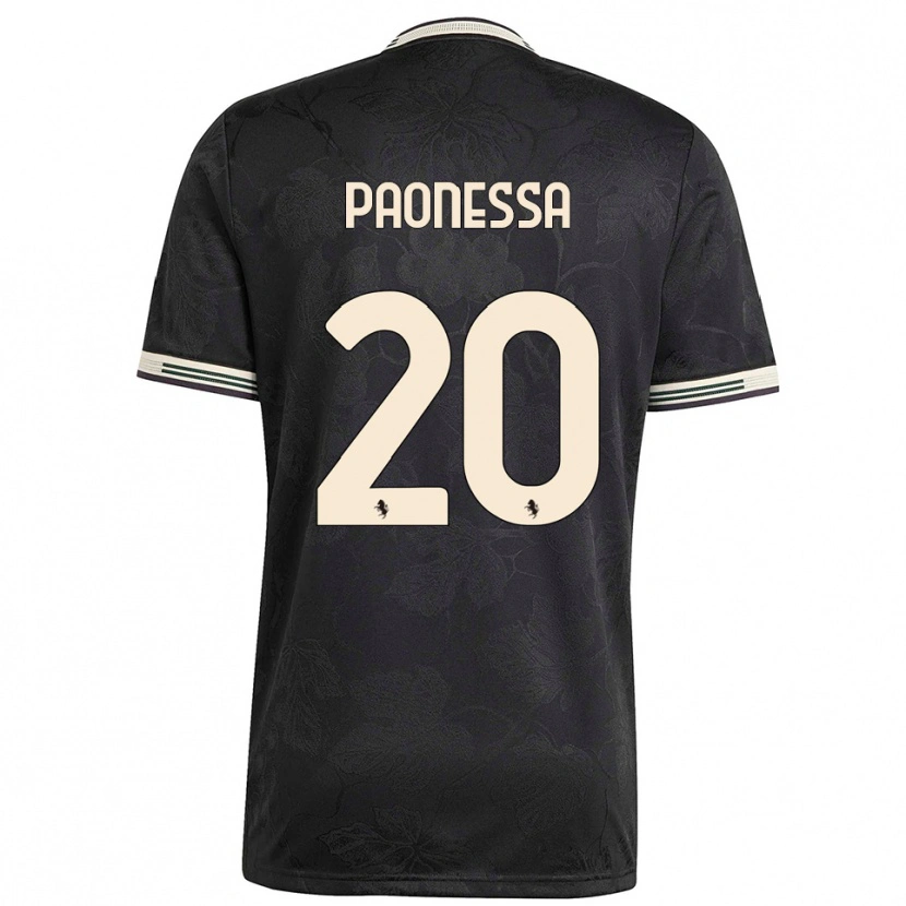 Danxen Homem Camisola Riccardo Paonessa #20 Preto Branco Verde Terceiro 2025/26 Camisa Brasil