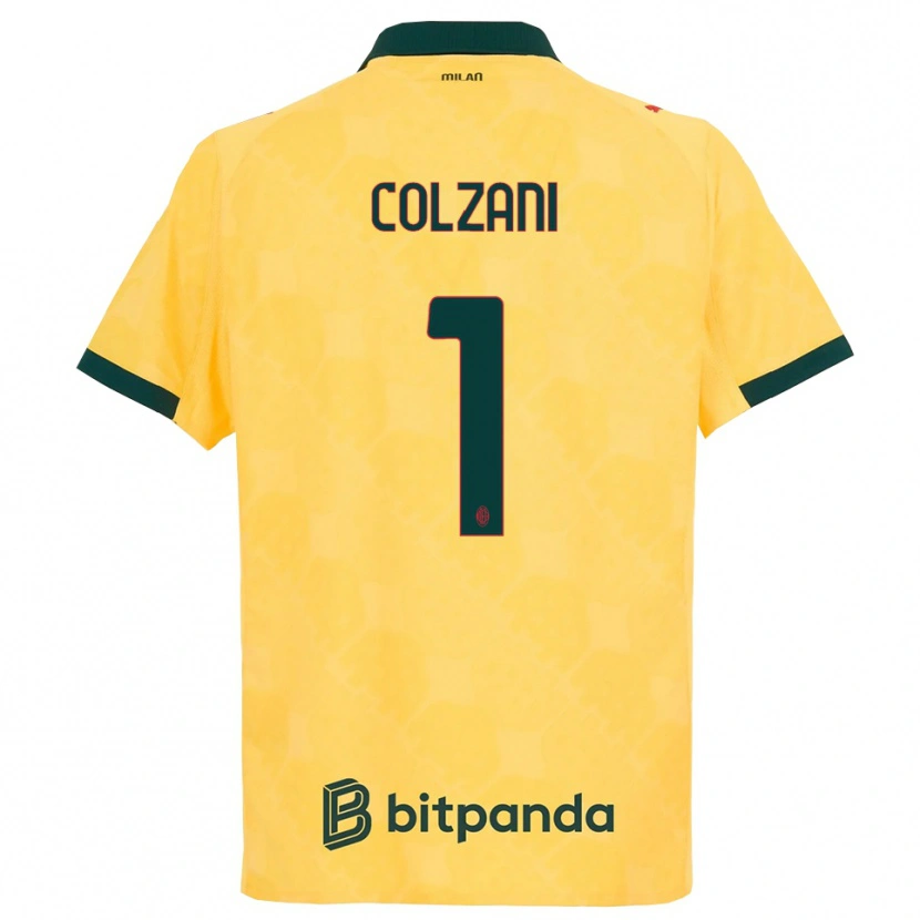 Danxen Homem Camisola Edoardo Colzani #1 Amarelo Preto Terceiro 2025/26 Camisa Brasil