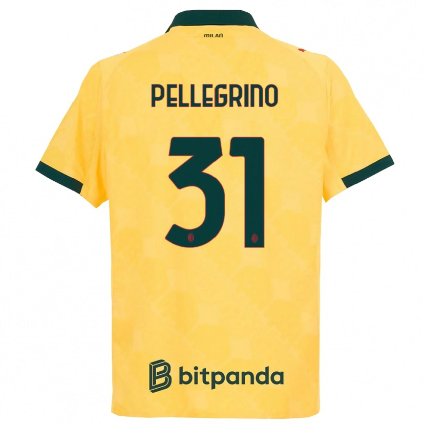 Danxen Homem Camisola Marco Pellegrino #31 Amarelo Preto Terceiro 2025/26 Camisa Brasil