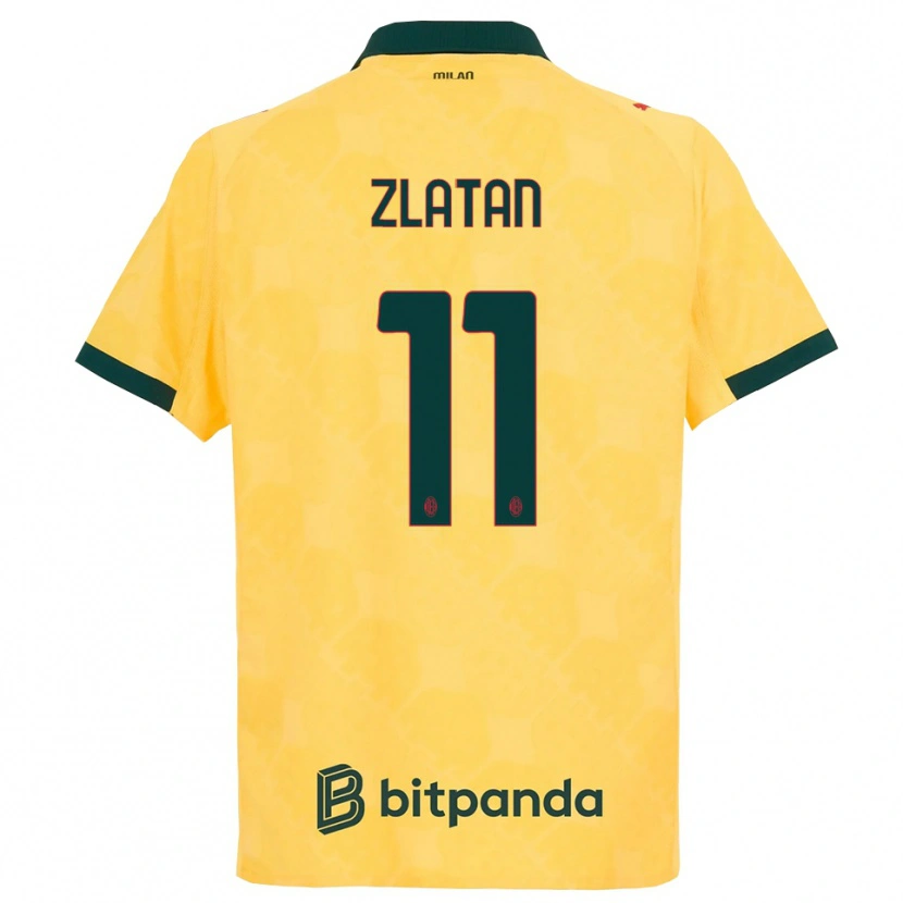 Danxen Homem Camisola Zlatan Ibrahimovic #11 Amarelo Preto Terceiro 2025/26 Camisa Brasil