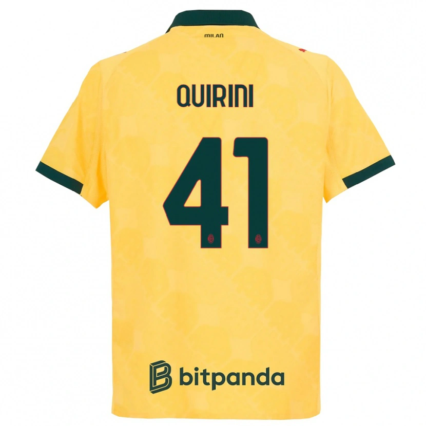 Danxen Homem Camisola Ettore Quirini #41 Amarelo Preto Terceiro 2025/26 Camisa Brasil