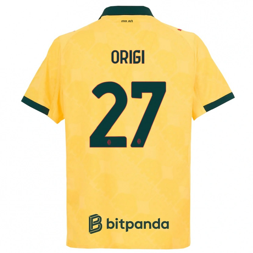 Danxen Homem Camisola Divock Origi #27 Amarelo Preto Terceiro 2025/26 Camisa Brasil