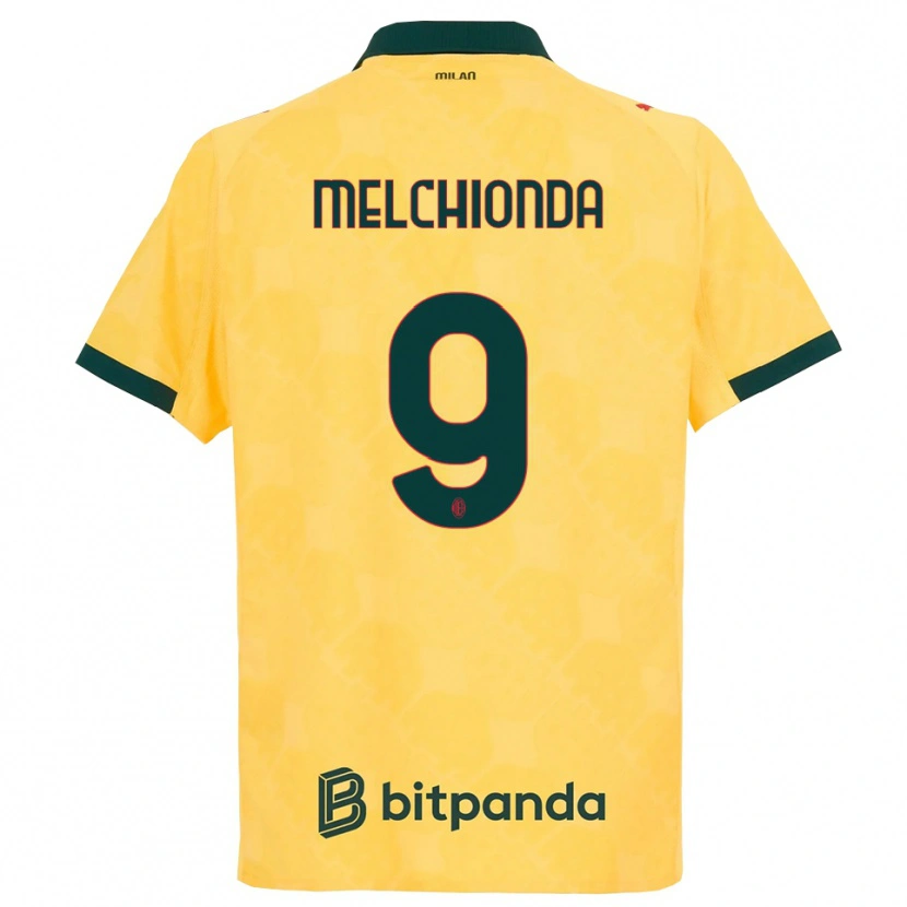 Danxen Homem Camisola Marco Melchionda #9 Amarelo Preto Terceiro 2025/26 Camisa Brasil
