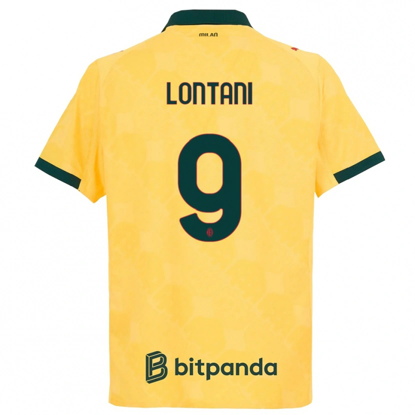 Danxen Homem Camisola Simone Lontani #9 Amarelo Preto Terceiro 2025/26 Camisa Brasil