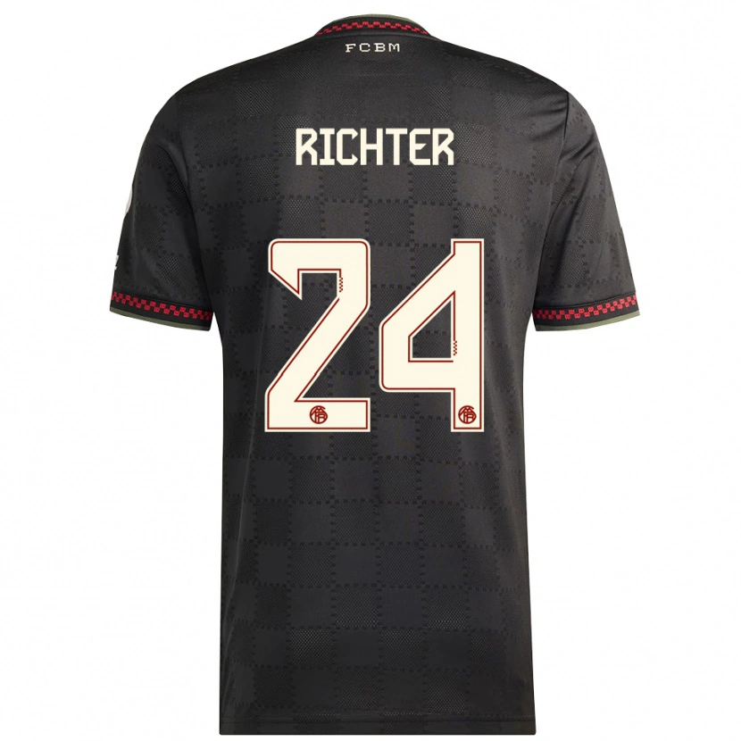 Danxen Homem Camisola Louis Richter #24 Preto Branco Terceiro 2025/26 Camisa Brasil
