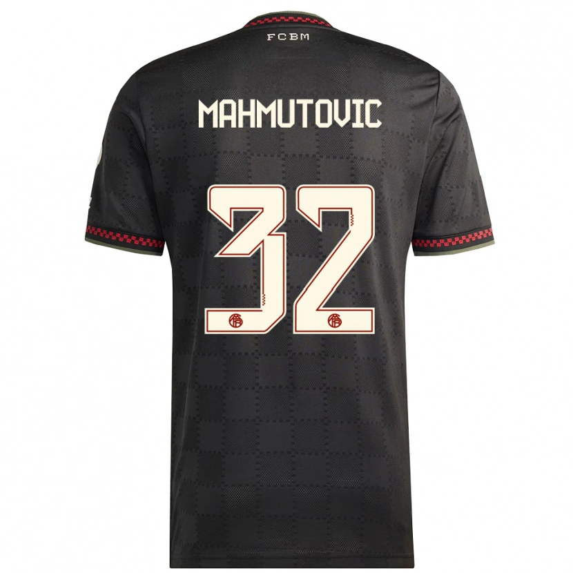 Danxen Homem Camisola Ena Mahmutovic #32 Preto Branco Terceiro 2025/26 Camisa Brasil