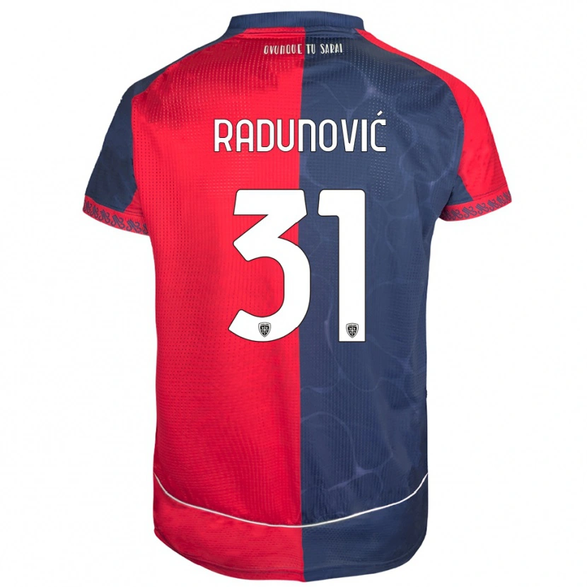 Danxen Mulher Camisola Boris Radunović #31 Vermelho Marinho Principal 2025/26 Camisa Brasil