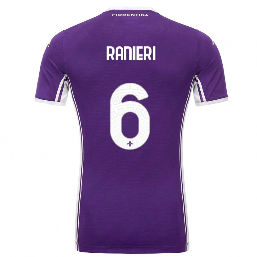 Danxen Mulher Camisola Luca Ranieri #6 Roxo Branco Principal 2025/26 Camisa Brasil