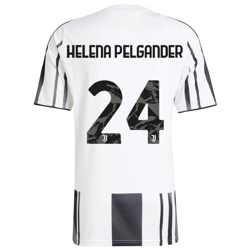 Danxen Mulher Camisola Elsa Helena Pelgander #24 Branco Preto Principal 2025/26 Camisa Brasil