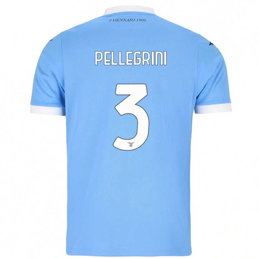 Danxen Mulher Camisola Luca Pellegrini #3 Azul Celeste Branco Principal 2025/26 Camisa Brasil